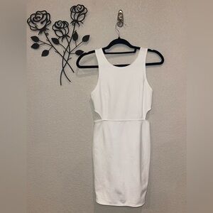 Solemio White Cutout Mini Dress